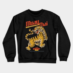 Vintage Tiger Muay Thai Tattoo Crewneck Sweatshirt